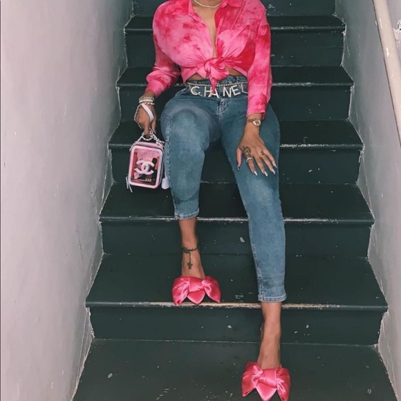 Pnk elephant Pink bow shoes - Picture 2 of 4